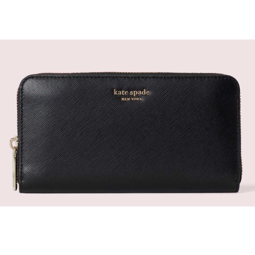 ♠️ KATE SPADE Zip-Around Continental Wallet 🖤
